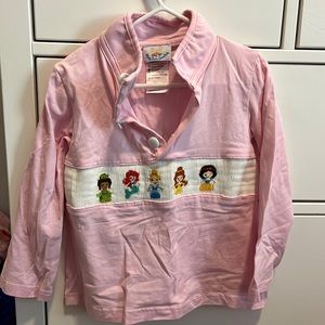 VGUC Busy Bees Smocks Disney princess smock pullover 3T